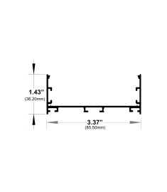 1080ASL - Surface / Pendant LED Channel
