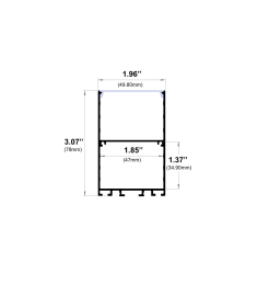 580ASL - Linear Pendant LED Channel