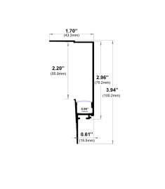 670ASL Trimless Mud-In LED Channel
